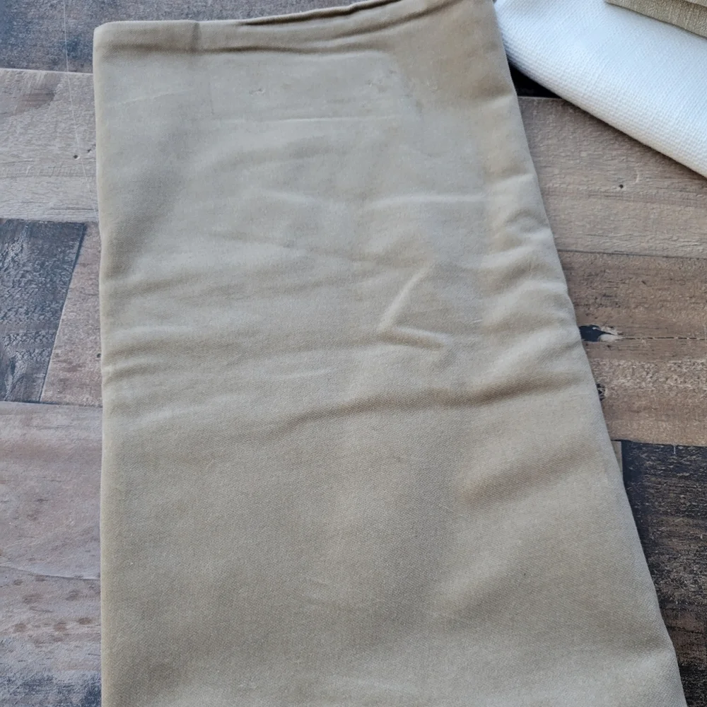 New Sanela velvet lumbar pillow cover tan beige Ikea